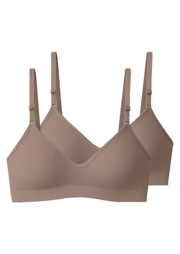 Kit com 2 Sutiãs sem Aro e sem Bojo Liz 71710 Taça B