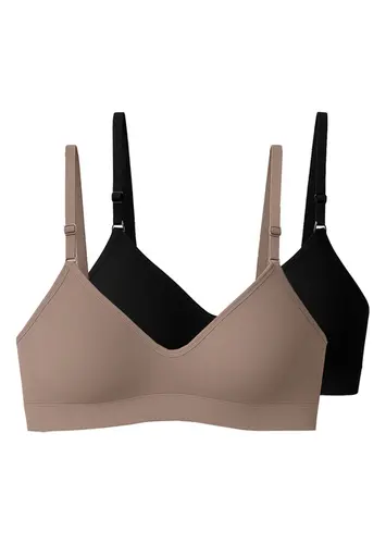 Kit com 2 Sutiãs sem Aro e sem Bojo Liz 71710 Taça B