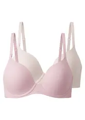 Kit com 2 Sutiãs com Aro e Bojo Push Up Liz 51805 Taça B