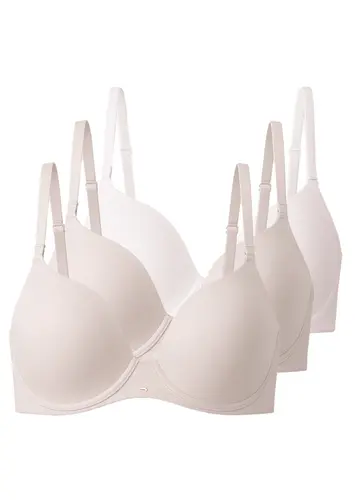 Kit com 3 Sutiãs com Aro e Bojo Push Up Liz 51805 Taça B