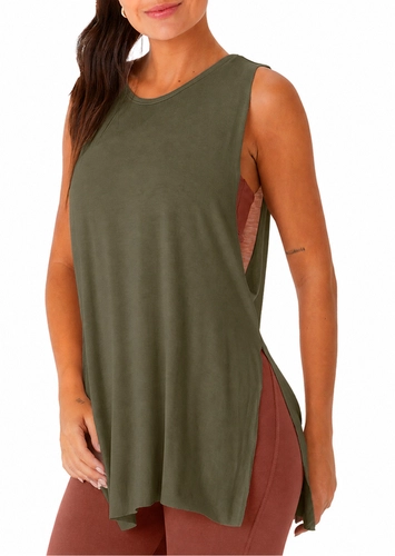 Blusa Regata Feminina Alongada Enfim 1000130635