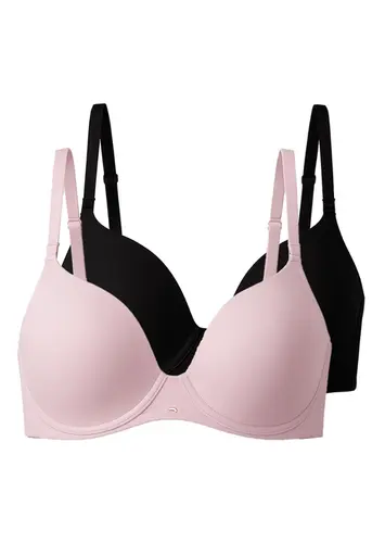 Kit com 2 Sutiãs com Aro e Bojo Push Up Liz 51805 Taça C