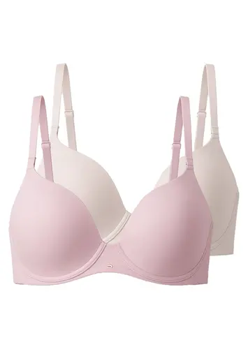 Kit com 2 Sutiãs com Aro e Bojo Push Up Liz 51805 Taça C
