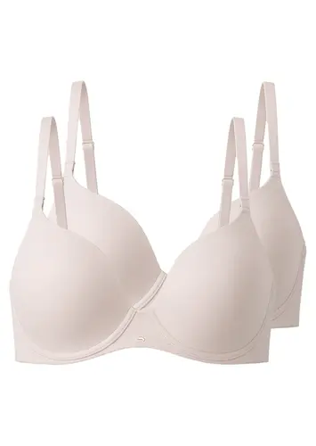 Kit com 2 Sutiãs com Aro e Bojo Push Up Liz 51805 Taça C