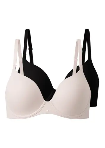 Kit com 2 Sutiãs com Aro e Bojo Push Up Liz 51805 Taça C