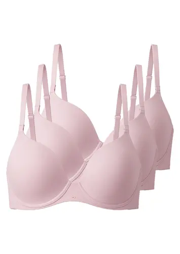 Kit com 3 Sutiãs com Aro e Bojo Push Up Liz 51805 Taça C