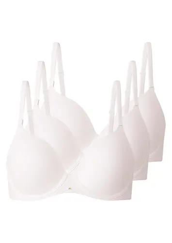 Kit com 3 Sutiãs com Aro e Bojo Push Up Liz 51805 Taça C