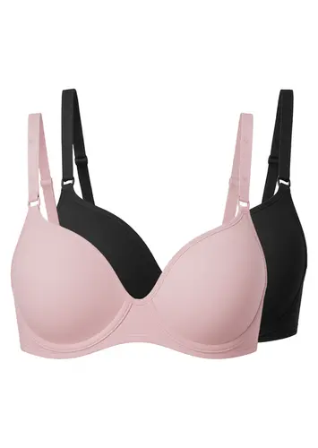 Kit com 2 Sutiãs com Aro e Bojo Liz 51818 Taça B