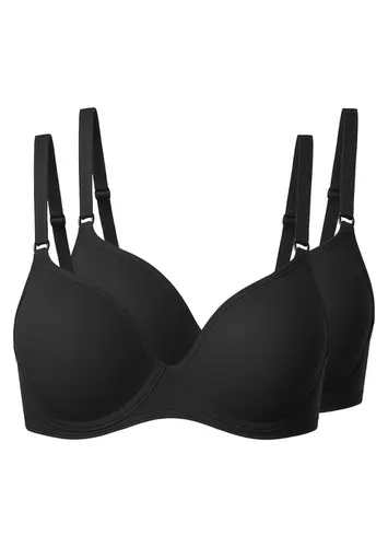 Kit com 2 Sutiãs com Aro e Bojo Liz 51818 Taça B