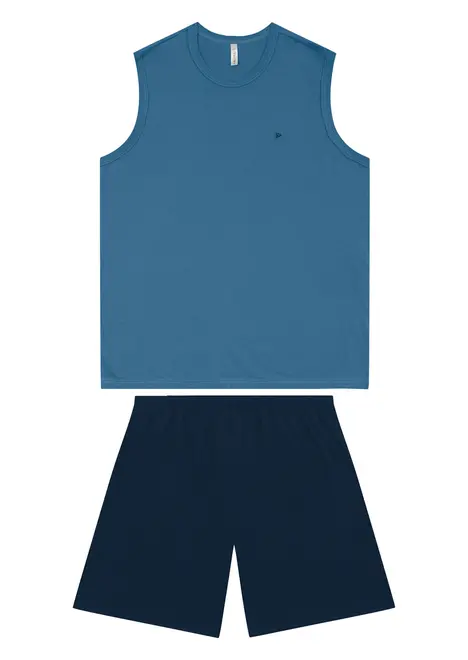 Pijama Masculino Curto Malwee 1000130762 Plus Size