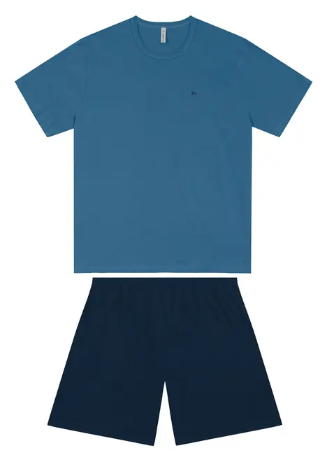 Pijama Masculino Curto Malwee 1000130765 Plus Size