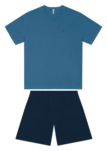 Pijama Masculino Curto Malwee 1000130765 Plus Size