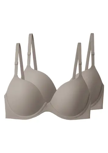 Kit com 2 Sutiãs com Aro e Bojo Push Up Liz 51690 Taça B