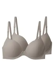 Kit com 2 Sutiãs com Aro e Bojo Push Up Liz 51690 Taça B
