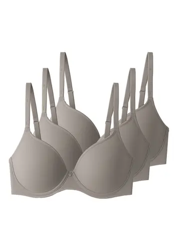 Kit com 3 Sutiãs com Aro e Bojo Liz 51381 Taça C