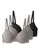 Kit com 3 Sutiãs com Aro e Bojo Liz 51381 Taça C