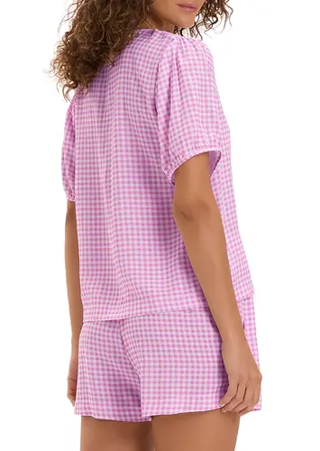 Pijama Feminino Curto com Abertura Cor com Amor 2010813