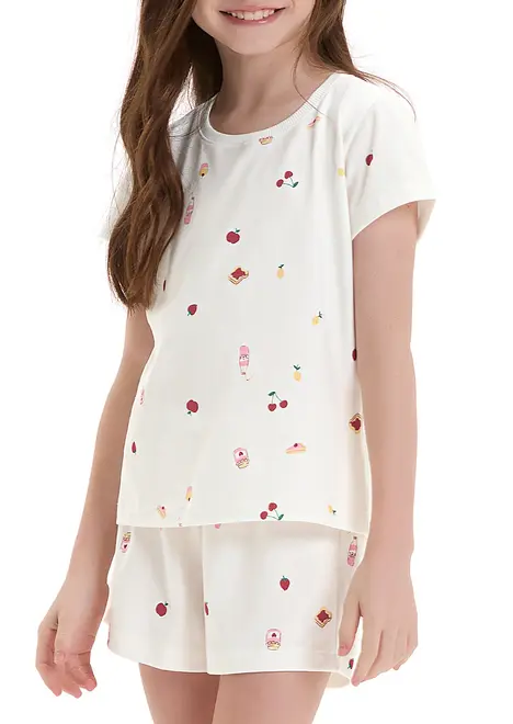 Pijama Infantil Menina Curto Cor com Amor 2050132