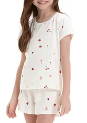 Pijama Infantil Menina Curto Cor com Amor 2050132