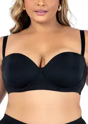Sutiã Bustiê com Aro e Bojo Dilady 12318 Plus Size