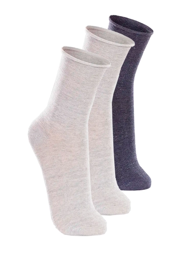 Kit com 3 Pares de Meias sem Punho Casual Lupo 1275-011