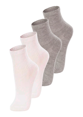 Kit com 4 Pares de Meias Infantil Cano Médio Lupo 2727-088