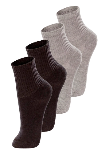 Kit com 4 Pares de Meias Infantil Cano Médio Lupo 2727-088