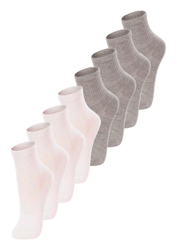 Kit com 8 Pares de Meias Infantil Cano Médio Lupo 2727-088