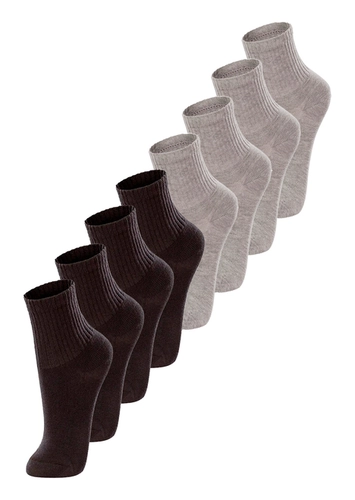 Kit com 8 Pares de Meias Infantil Cano Médio Lupo 2727-088