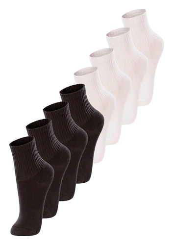 Kit com 8 Pares de Meias Infantil Cano Médio Lupo 2727-088