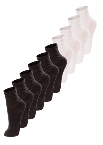 Kit com 10 Pares de Meias Infantil Cano Médio Lupo 2727-088 loading=
