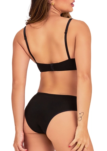 Look Sutiã sem Aro com Bojo Love Secret 991028 + Calcinha Biquíni Love Secret 992028