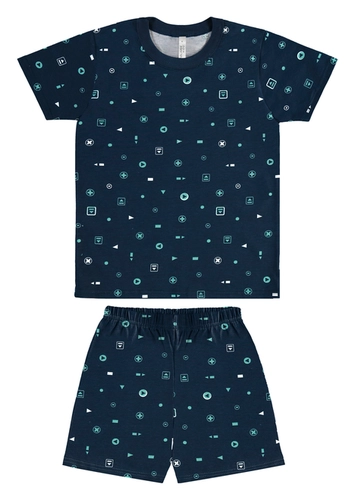 Pijama Infantil Menino Curto Malwee 1000130594