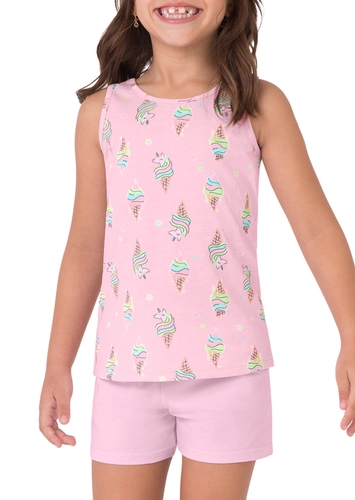 Pijama Infantil Menina Curto Malwee 1000130561
