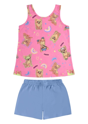 Pijama Infantil Menina Curto Malwee 1000130561