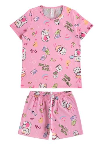 Pijama Infantil Menina Curto Malwee 1000130570