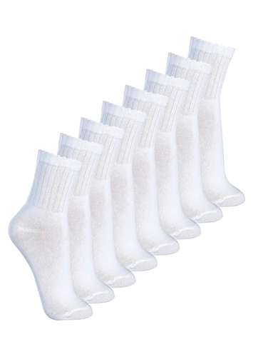 Kit com 8 Pares de Meias Esportiva Cano Médio Lupo 3290-009