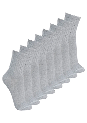 Kit com 8 Pares de Meias Esportiva Cano Médio Lupo 3290-009