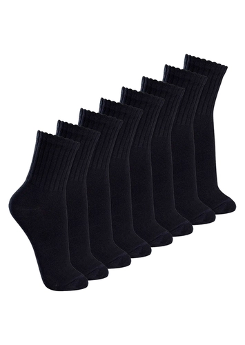 Kit com 8 Pares de Meias Esportiva Cano Médio Lupo 3290-009