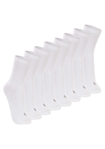 Kit com 8 Pares de Meias Esportiva Cano Longo Lupo 3250-001
