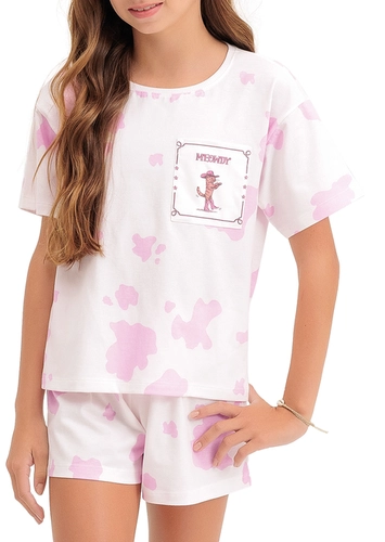 Pijama Infantil Menina Curto Espaço Pijama 4050076