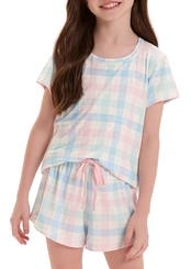 Pijama Infantil Menina Curto Cor com Amor 2050141
