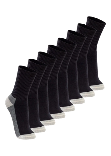 Kit com 8 Pares de Meias Esportiva Cano Longo Lupo 3250-002