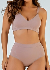 Look Sutiã sem Aro e sem Bojo Love Secret 803101 + Calcinha Alta Love Secret 803201