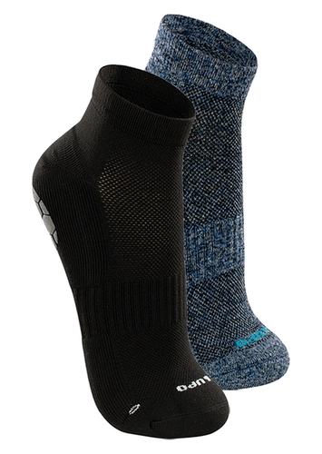 Kit com 2 Pares de Meias Antiderrapante Pilates Lupo 3310-003