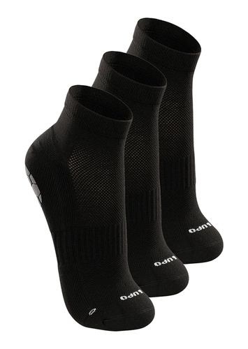 Kit com 3 Pares de Meias Antiderrapante Pilates Lupo 3310-003