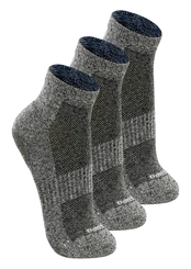 Kit com 3 Pares de Meias Antiderrapante Pilates Lupo 3310-003