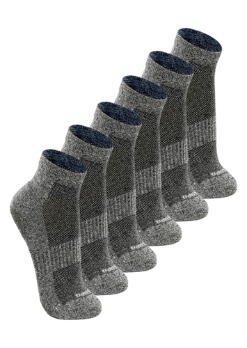 Kit com 6 Pares de Meias Antiderrapante Pilates Lupo 3310-003