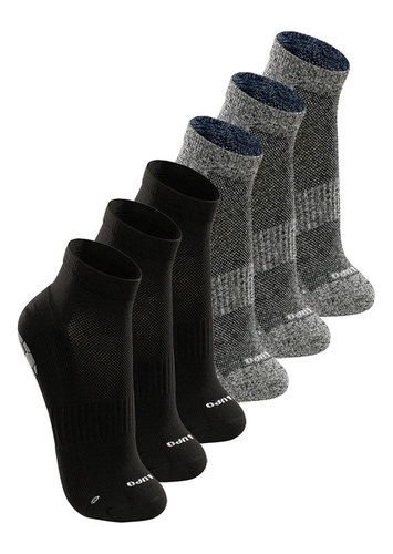 Kit com 6 Pares de Meias Antiderrapante Pilates Lupo 3310-003
