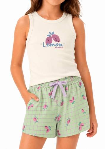 Pijama Infantil Menina Curto Malwee 1000130564